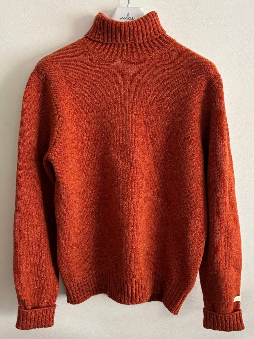 RARE Aime Leon Dore Flecked Orange Turtlenck Lambswool Sweater - Medium